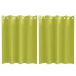 Preview: Vorhänge mit Vorhängen 2 pcs Apfelgrün 140 x 140 cm Polyester