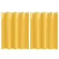 Preview: Vorhänge mit Vorhängen 2 pcs Senfgelb 140 x 140 cm Polyester