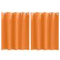 Preview: Vorhänge 2 pcs Leuchtendes Orange 140 x 140 cm Polyester