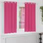 Preview: ARDEBO.de - Vorhänge 2 pcs Leuchtendes Pink 175 x 140 cm Polyester