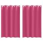 Preview: Vorhänge 2 pcs Leuchtendes Pink 175 x 140 cm Polyester
