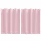 Preview: Vorhänge mit Vorhängen 2 pcs Baby Pink 140 x 140 cm Polyester