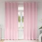 Preview: ARDEBO.de - Vorhänge mit Vorhängen 2 pcs Baby Pink 225 x 140 cm Polyester
