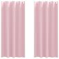 Preview: Vorhänge mit Vorhängen 2 pcs Baby Pink 225 x 140 cm Polyester