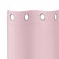 Preview: Verdunkelungs-Vorhänge mit Ringen 2 pcs Babyrosa 260 x 140 cm