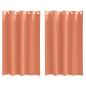 Preview: Vorhänge mit Vorhängen 2 pcs Terrakotta 175 x 140 cm Polyester