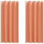Preview: Vorhänge mit Vorhängen 2 pcs Terrakotta 225 x 140 cm Polyester