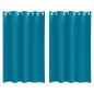 Preview: Vorhänge mit Vorhängen 2 pcs Türkis 175 x 140 cm Polyester