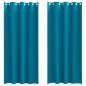 Preview: Vorhänge mit Vorhängen 2 pcs Türkis 245 x 140 cm Polyester
