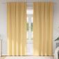 Preview: ARDEBO.de - Vorhänge mit Vorhängen 2 pcs Beige 225 x 140 cm Polyester