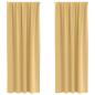 Preview: Vorhänge mit Vorhängen 2 pcs Beige 225 x 140 cm Polyester