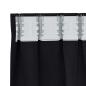 Preview: Vorhänge mit Vorhängen 2 pcs Schwarz 260 x 140 cm Polyester