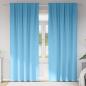 Preview: ARDEBO.de - Vorhänge mit Vorhängen 2 pcs Hellblau 225 x 140 cm Polyester