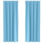 Preview: Vorhänge mit Vorhängen 2 pcs Hellblau 225 x 140 cm Polyester