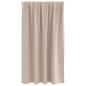 Preview: Verdunkelungs-Vorhänge mit Ringen 2 pcs Taupe 140 x 140 cm
