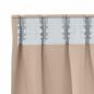 Preview: Verdunkelungs-Vorhänge mit Ringen 2 pcs Taupe 140 x 140 cm