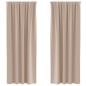 Preview: Vorhänge mit Vorhängen 2 pcs Taupe 225 x 140 cm Polyester