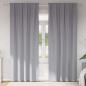 Preview: ARDEBO.de - Vorhänge mit Vorhängen 2 pcs Hellgrau 260 x 140 cm Polyester