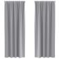 Preview: Vorhänge mit Vorhängen 2 pcs Hellgrau 260 x 140 cm Polyester