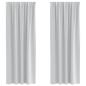 Preview: Vorhänge mit Vorhängen 2 pcs Hellgrau 245 x 140 cm Polyester