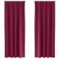 Preview: Vorhänge mit Vorhängen 2 pcs Weinrot 225 x 140 cm Polyester