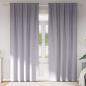 Preview: ARDEBO.de - Vorhänge mit Vorhängen 2 pcs Metallgrau 245 x 140 cm Polyester