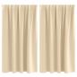 Preview: Vorhänge mit Vorhängen 2 pcs Creme 140 x 140 cm Polyester