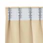 Preview: Vorhänge mit Vorhängen 2 pcs Creme 140 x 140 cm Polyester