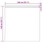 Preview: Vorhänge mit Vorhängen 2 pcs Creme 140 x 140 cm Polyester