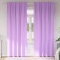 Preview: ARDEBO.de - Vorhänge mit Vorhängen 2 pcs Lila 245 x 140 cm Polyester