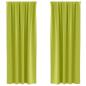 Preview: Vorhänge mit Vorhängen 2 pcs Apfelgrün 260 x 140 cm Polyester