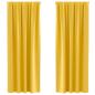 Preview: Vorhänge mit Vorhängen 2 pcs Senfgelb 225 x 140 cm Polyester