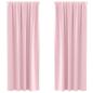 Preview: Vorhänge mit Vorhängen 2 pcs Baby Pink 245 x 140 cm Polyester