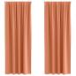 Preview: Vorhänge mit Vorhängen 2 pcs Terrakotta 225 x 140 cm Polyester