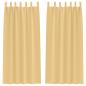 Preview: Vorhänge mit Vorhängen 2 pcs Beige 245 x 140 cm Polyester