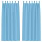 Preview: Vorhänge mit Vorhängen 2 pcs Hellblau 245 x 140 cm Polyester