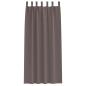 Preview: Vorhänge mit Vorhängen 2 pcs Dunkelbraun 260 x 140 cm Polyester