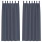 Preview: Vorhänge mit Vorhängen 2 pcs Anthrazit 260 x 140 cm Polyester