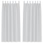 Preview: Vorhänge mit Vorhängen 2 pcs Hellgrau 260 x 140 cm Polyester