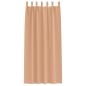 Preview: Vorhänge mit Vorhängen 2 pcs Hellbraun 260 x 140 cm Polyester