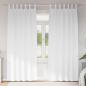 Preview: ARDEBO.de - Vorhänge mit Vorhängen 2 pcs Reinweiß 260 x 140 cm Polyester