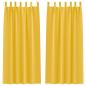 Preview: Vorhänge mit Vorhängen 2 pcs Senfgelb 260 x 140 cm Polyester