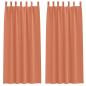 Preview: Vorhänge mit Vorhängen 2 pcs Terrakotta 260 x 140 cm Polyester