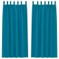 Preview: Vorhänge mit Vorhängen 2 pcs Türkis 245 x 140 cm Polyester