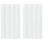 Preview: Vorhänge mit Vorhängen 2 pcs Weiß 140 x 175 cm Polyester