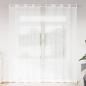 Preview: ARDEBO.de - Vorhänge mit Vorhängen 2 pcs Weiß 140 x 245 cm Polyester