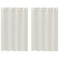Preview: Vorhänge mit Vorhängen 2 pcs Cremefarben 140 x 140 cm Polyester