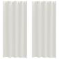Preview: Vorhänge mit Vorhängen 2 pcs Cremefarben 140 x 260 cm Polyester