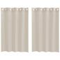Preview: Vorhänge mit Vorhängen 2 pcs Sand 140 x 140 cm Polyester