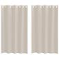 Preview: Vorhänge mit Vorhängen 2 pcs Sand 140 x 175 cm Polyester
